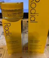 RODIAL Bee Venom TRIO NIB   Body Serum 6.7 oz -Cleansing Balm 3.4oz & EYE +++