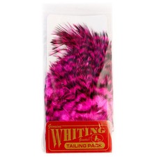 Whiting Farms Coq De Leon Tailing Pack Grizzly Dyed Pink