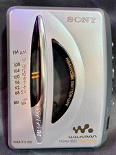 SONY WM-FX195 WALKMAN Portable Cassette Tape Player Mega Bass AM/FM Radio TESTED