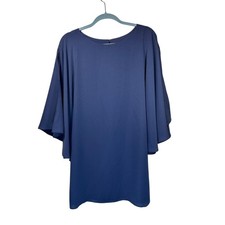 Chelsea28 XS Blue Dress Flutter Sleeves Cocktail Party Career Women's