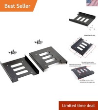 Efficient 2.5 to 3.5 Hard Drive Adapter - Iron Bracket for Desktop Solutions