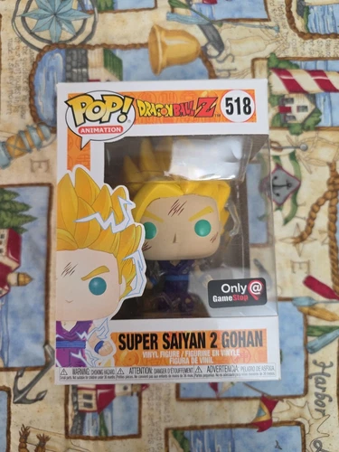 Super Saiyan 2 Gohan Funko Pop 518 GameStop With Soft Protector