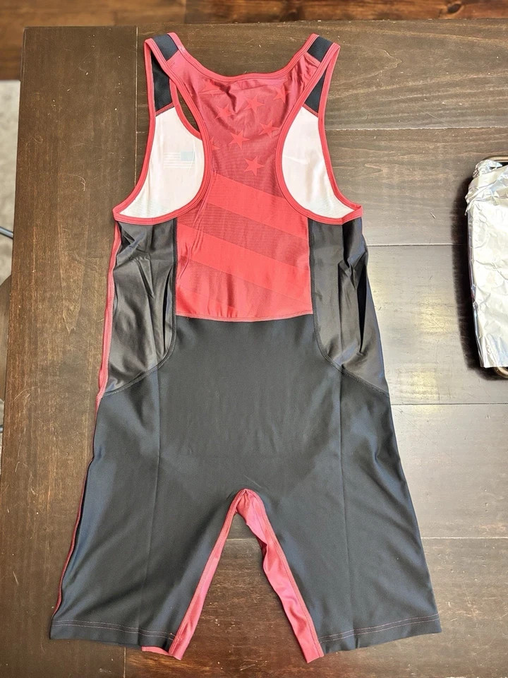 Nike USA Weightlifting / wrestling Singlet Gym Stars Team Men's