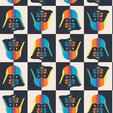 Star Wars Fabric Rainbow Darth Vader 100 Cotton From Camelot BTY