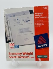 Avery Economy Weight Sheet Protectors Top Load 100 Pack PV119E NEW Sealed