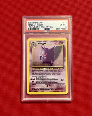 2002 Pokemon Gengar Holo Legendary Collection 11/110 PSA 6 EX-MT