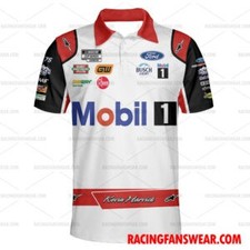 Kevin Harvick Nascar 2023 Mobil 1 Racing Suit Hawaiian Shirt- Polo Shirts