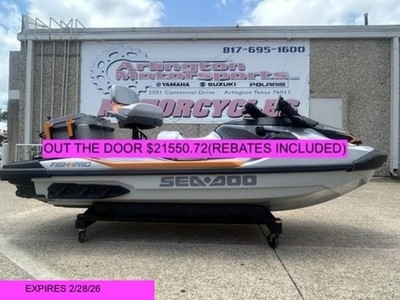 2025 Sea-Doo FISH PRO Trophy 170 SHARK GRAY & ORANGE CRUSH 1630