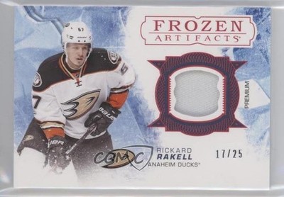 2017-18 Upper Deck Artifacts Frozen Red 17/25 Rickard Rakell #FA-RR q2b