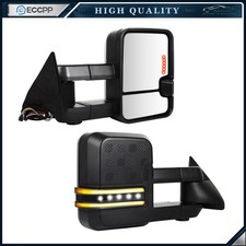 Power Heated Tow Mirrors For 88-98 Chevy Ck Pickup Led Turn Signal Light Power Heated Tow Mirrors For 88-98 Chevy Ck Pickup Led Turn Signal Light