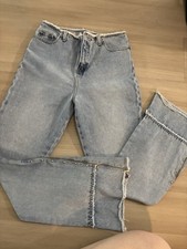 Faded Glory Girls 16 Light Wash Denim Vintage Jeans Fits A 3 -4 Womens