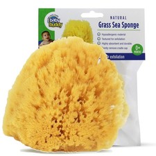 Baby Buddy Natural Bath Sponge 4in Soft Grass 1 Count Pack of 1 , Brown