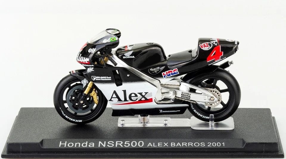 Honda NSR500 Alex Barros 2001 Scala 1:24 Modellino Classe 500 Numero 4 - Immagine 2 di 4