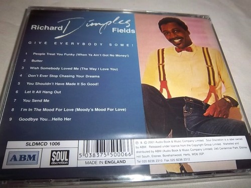 RICHARD DIMPLES FIELDS-GIVE EVERYBODY SOME-SOUL DISCRECS 1006 UK NEW UNSEALED CD - Imagen 2 de 2