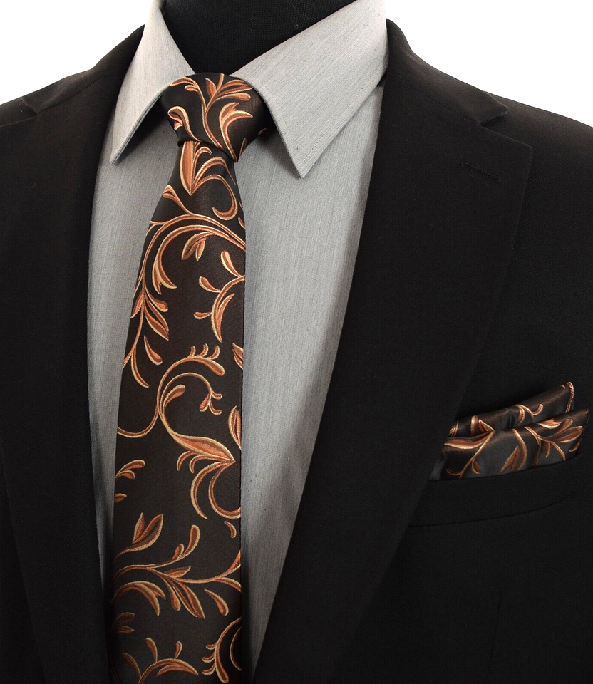 Cravatta Ballo Crociera Cravatta E Fazzoletto Da Uomo Stile Paisley Per Matrimonio P 810643