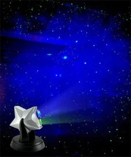 Laser Twilight Stars Projector Night Light Effect and Blue Cloud
