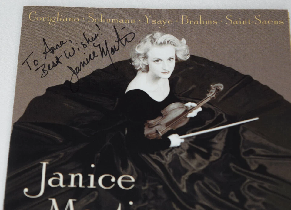 Janice Martin, Violinist - CD - Autographed 2001 Sonoris Recordings Foto 3 de 4