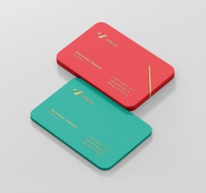business cards rounded corner touch soft finish 450gsm sided double 1000 round designing
