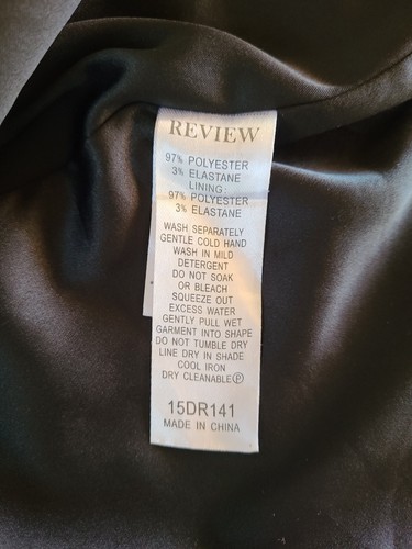 Review Dress Womens 10 Pencil Black Polka Dot Tie Front - Picture 9 of 20