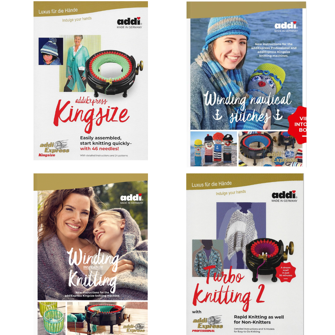 Pattern Books for Addi King Size Express Knitting Machines