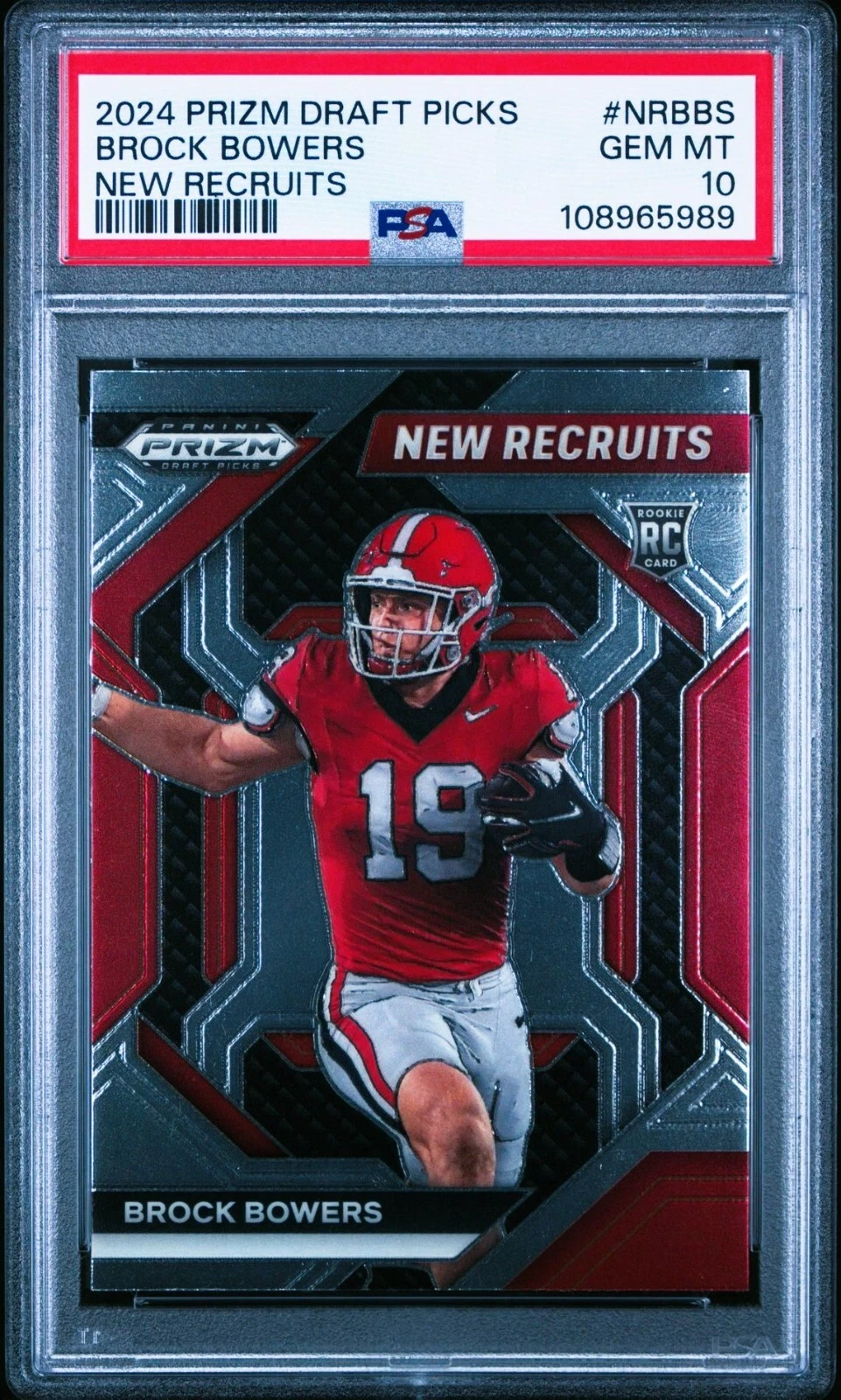 Brock Bowers Panini Prizm Draft Picks New Recruits #NRBBS Base