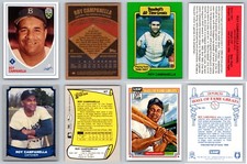 Roy Campanella 4 Card Lot - Brooklyn Dodgers / Baltimore Elite Giants HOF