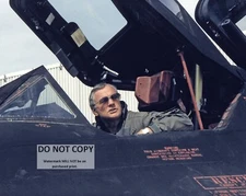 NEIL ARMSTRONG IN THE COCKPIT OF SR-71 AIRCRAFT - 8X10 NASA PHOTO (AA-497)