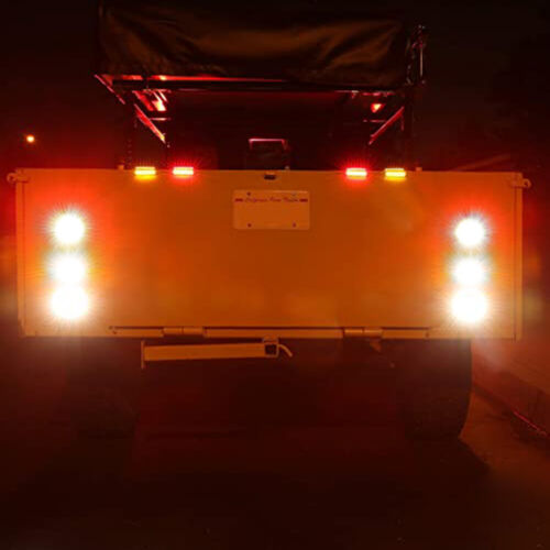 10Pcs 12V LED Car Small Round Side Marker Light Lorry Button Lamp Off-Road White - Picture 11 of 12