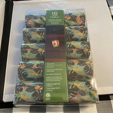 HD DESIGNS Black Tropical Leaf Decorative Indoor / Outdoor String Lights Set 10