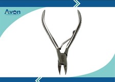1 EA Nail Nipper Pliers w/ Curved Jaws Spring Ingrown Nail Clippers German