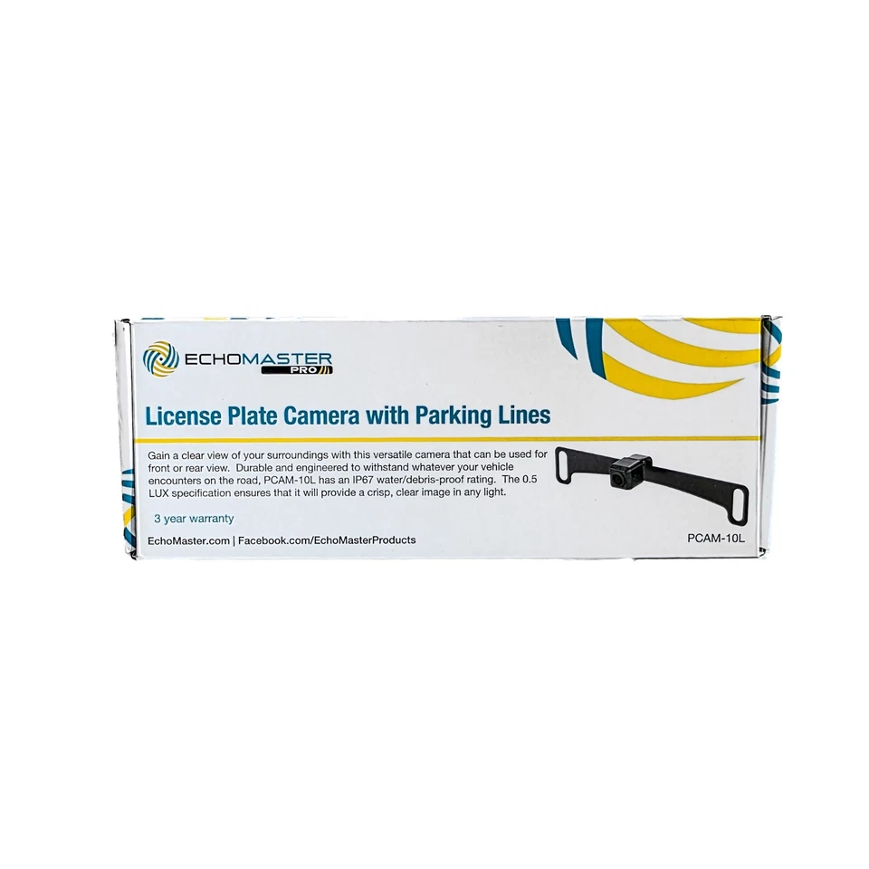 Echomaster PCAM-10L-N Front/Rear 170° View License Plate Camera w/Parking Lines - Image 3 of 3