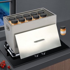 50L/13.2g Water Bath Canner Boiling Water Canner Fruit Canner w/2 Canning Racks