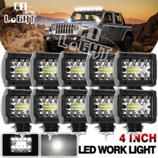4inch LED Work Light Bar Spot Flood Pods Fog Lamp Offroad Driving Truck SUV 4WD