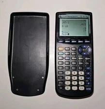 Ti 83 Plus Graphing Calculator Black Texas Instruments Math Tested Working