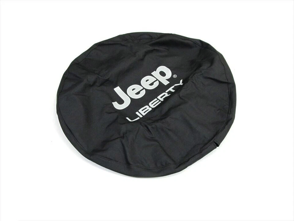 Cubierta de neumático Jeep Liberty 2002-2007 plateada brillante con logotipo Mopar genuino fabricante de equipos originales nueva Foto 3 de 4