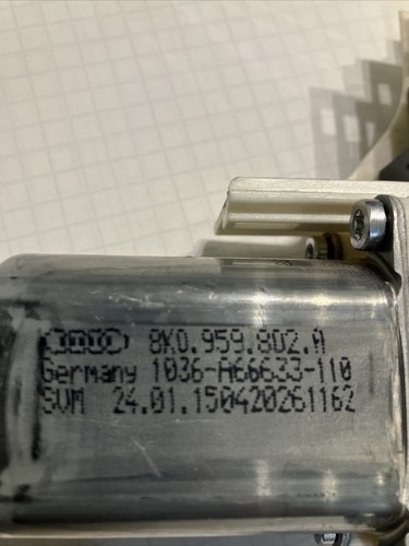 2008-2017 Audi A4 A5 A6 Q7 RS5 Front LH Window Motor 8K0 959 802 A - Picture 6 of 9