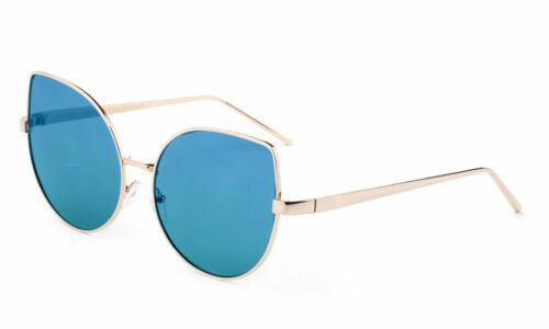 Authentic Dior Sculpt Blue Green Mirrored Cat Eye Sunglasses Italy ?CHRISTIAN DIOR SCULPT Blue Green Mirrored Cat Eye  main image 3