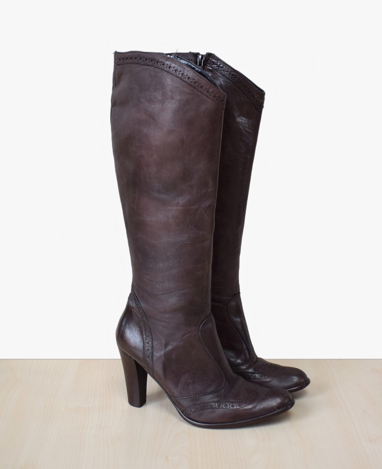 ROSE NOIR High-Heel Stiefel Gr. 37 in schöner Farbgebung echt Leder