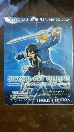 WS Weiss Schwarz 1x Sword Art Online -Alicization- Sealed Booster Box English Ed - Picture 3 of 3