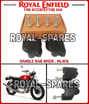 Royal Enfield ''HANDLEBAR RISER, BLACK'' For Interceptor 650 - Express Shipping
