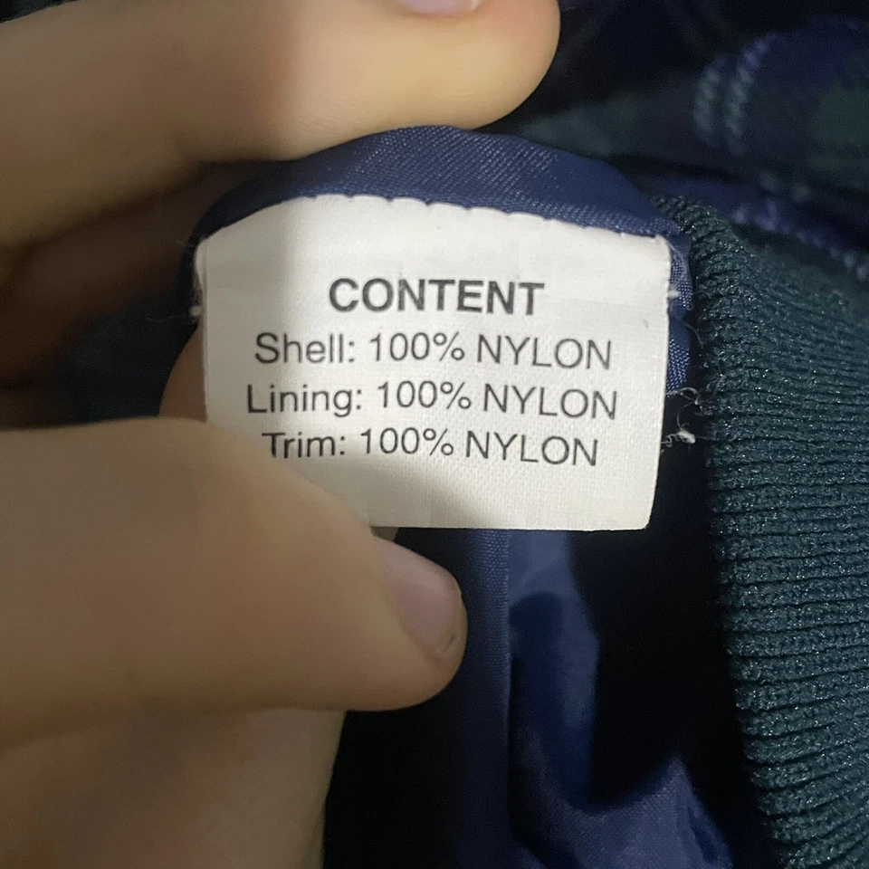 Camisa cortavientos deportiva Sun Mountain para hombre XL golf a cuadros manga larga verde azul  Foto 4 de 4