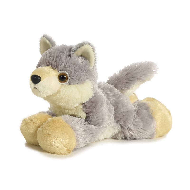 WOLF SOFT TOY TEDDY BEAR TOY AURORA FLOPSIES PLUSH CUDDLY 20cm KIDS NEW
