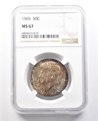 1965 Kennedy Half Dollar MS67 NGC Beautiful Tone *8020 | eBay