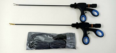 2pc Laparoscopic Bipolar Cutter with Cable 5mmx330mm Surgical Instruments