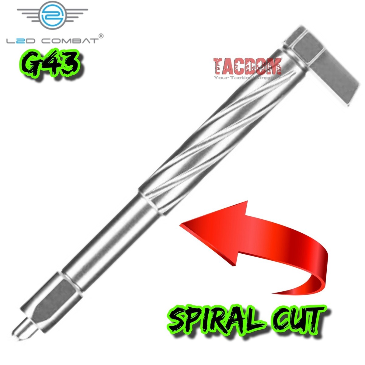 L2D COMBAT ENHANCED FLUTED Upper Slide Parts Kit For GLOCK 43 43X