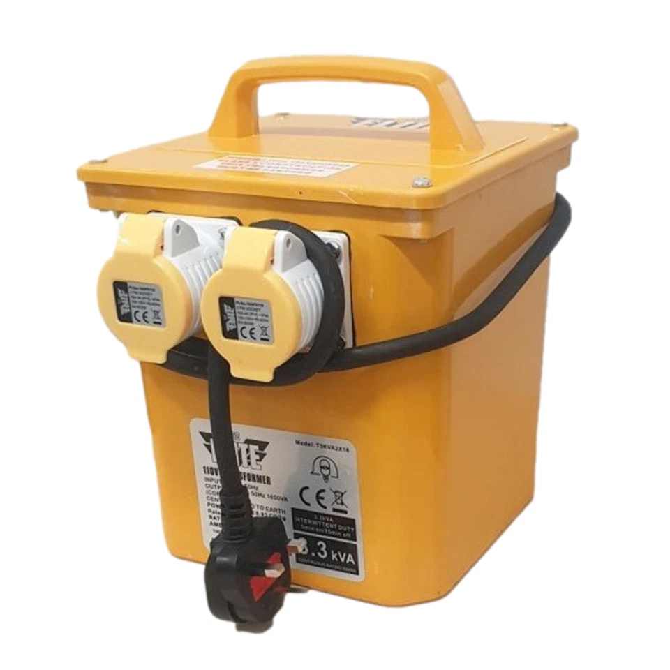 ELITE Site Power Tool Rated Transformer 110v Twin 16amp 3.3 KVA - Image 2 of 4