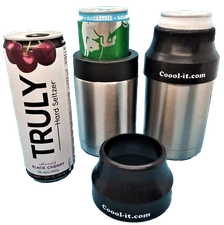Coool-it, Slim Can Adapter fits Yeti, Ozark Trail, RTIC stainless coozies