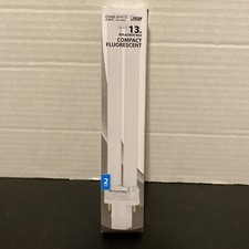 Feit Electric PL13/41 Fluorescent PL 2 Pin Bulb, 13-watt 4100K Cool White