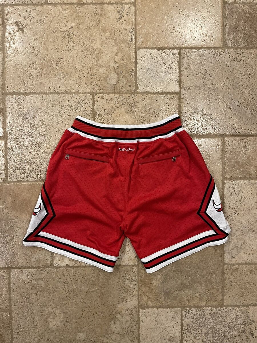 Just Don x Mitchell & Ness NBA Chicago Bulls OG Red Shorts Just Don x Mitchell & Ness NBA Chicago Bulls OG Red Shorts