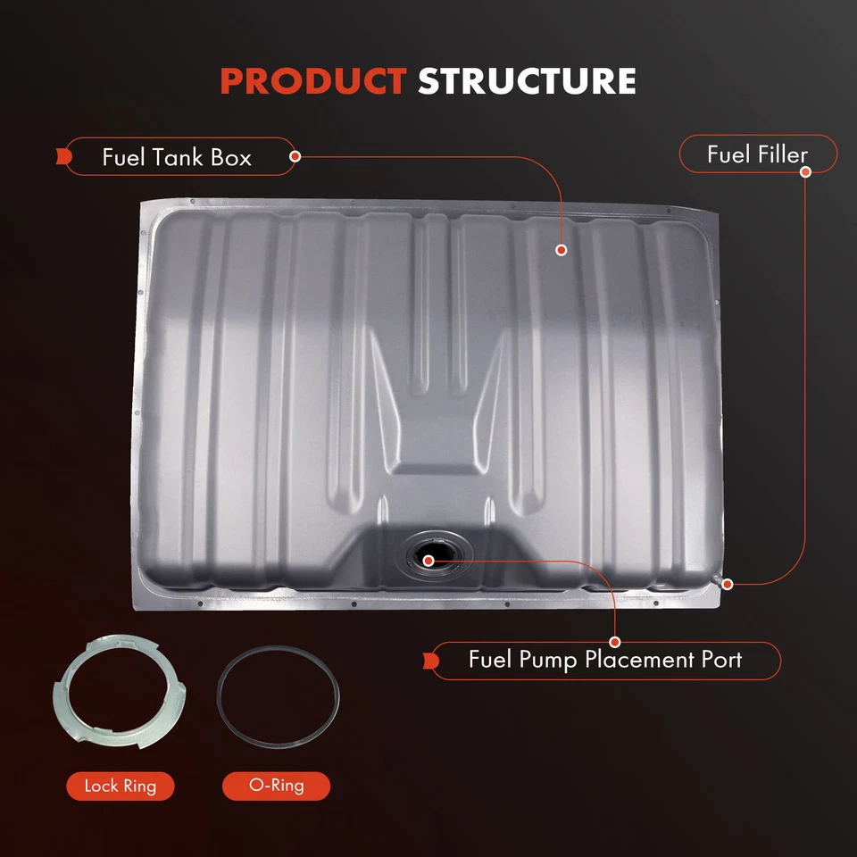 Tanque de combustible de 16 galones para Ford Falcon 1966 1967 1968-1970 sedán carrocería hatchback Foto 2 de 4